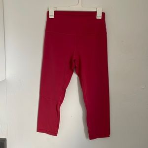 Lululemon align cropped pants in size 8. Color: rose.